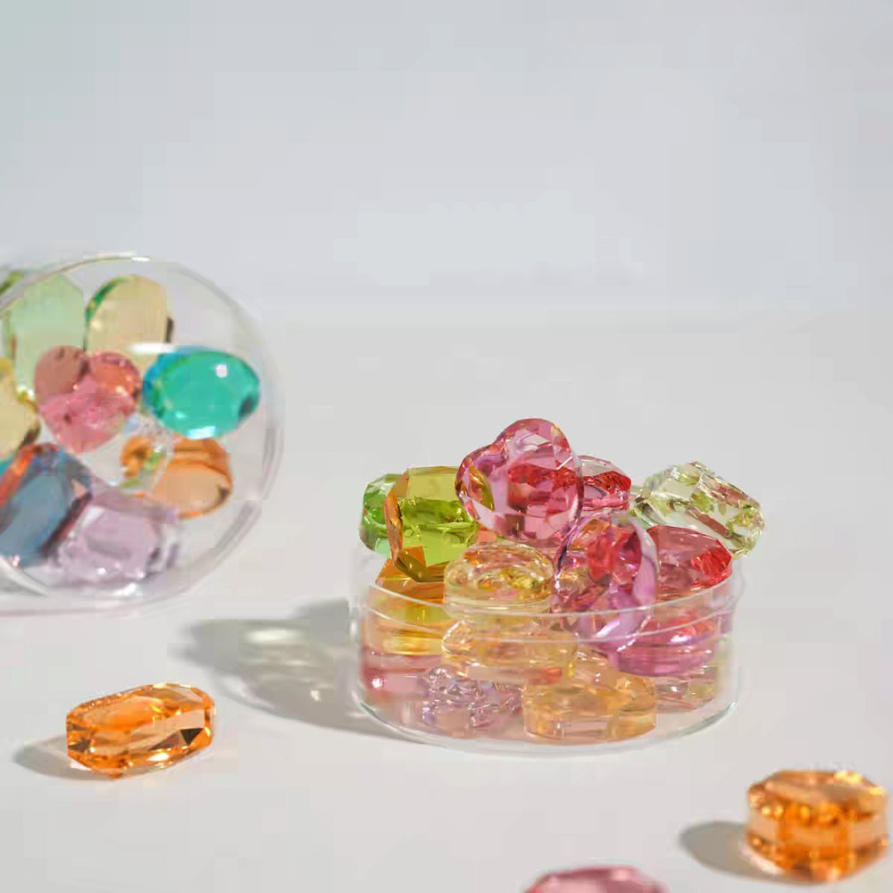 Viral Diamond Candy 2.8oz Assorted Fruit Crystal Clear Gem Hard Candy