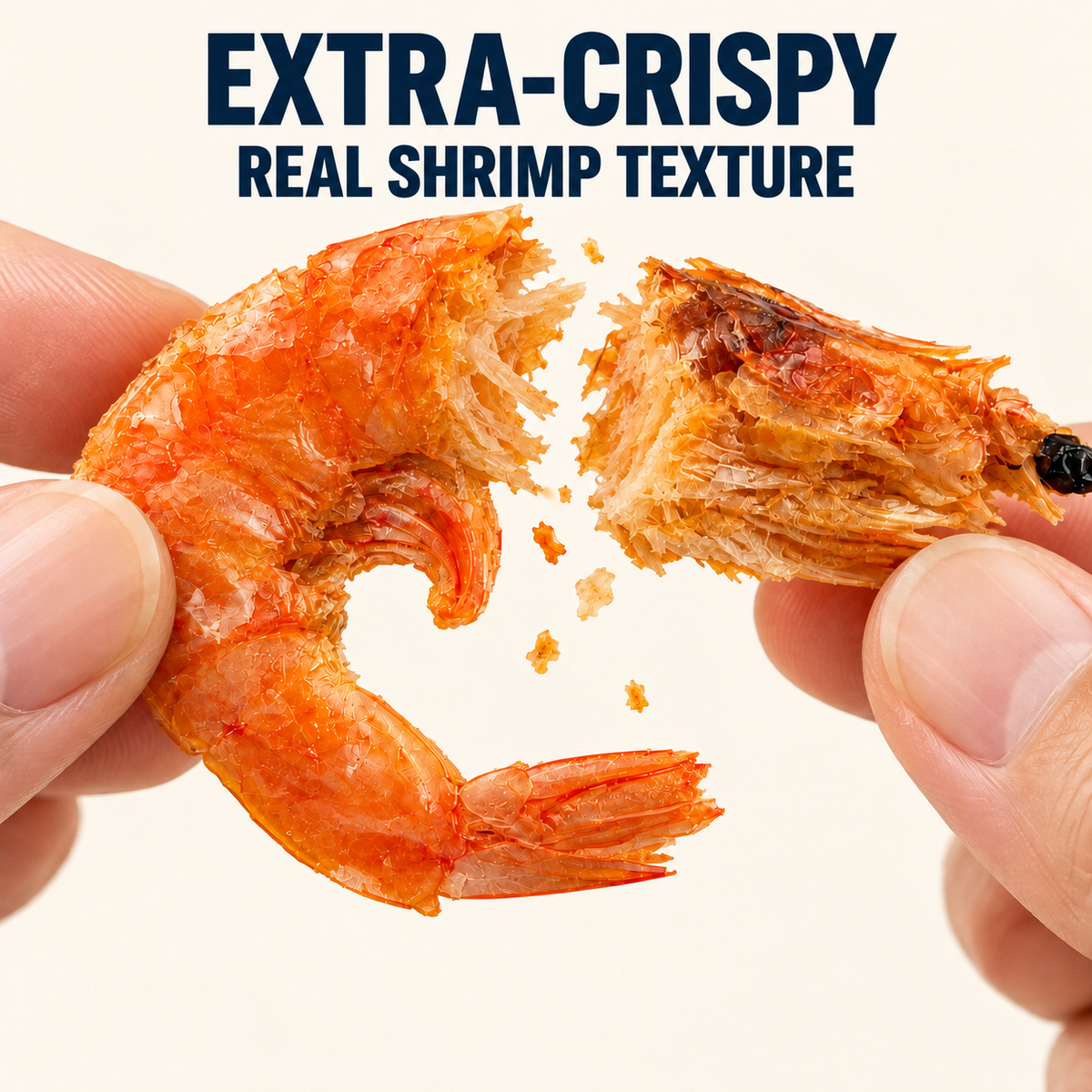 Halfoma Crispy Dried Whiteleg Shrimp Snack, Whole Shrimp, 5.64 oz (160 g)