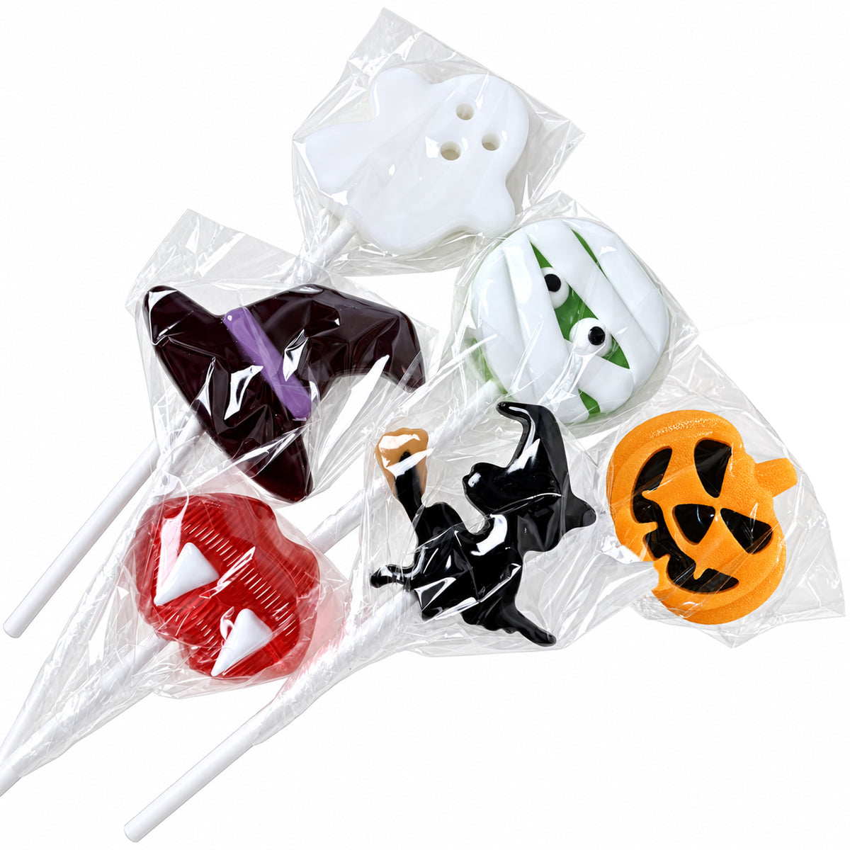 Halloween Lollipop Variety Pack – 6 Spooky Designs