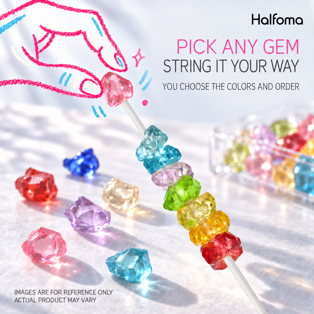 DIY Candy Beads on Sticks – Build Your Own Fruit Hard Candy, 60g