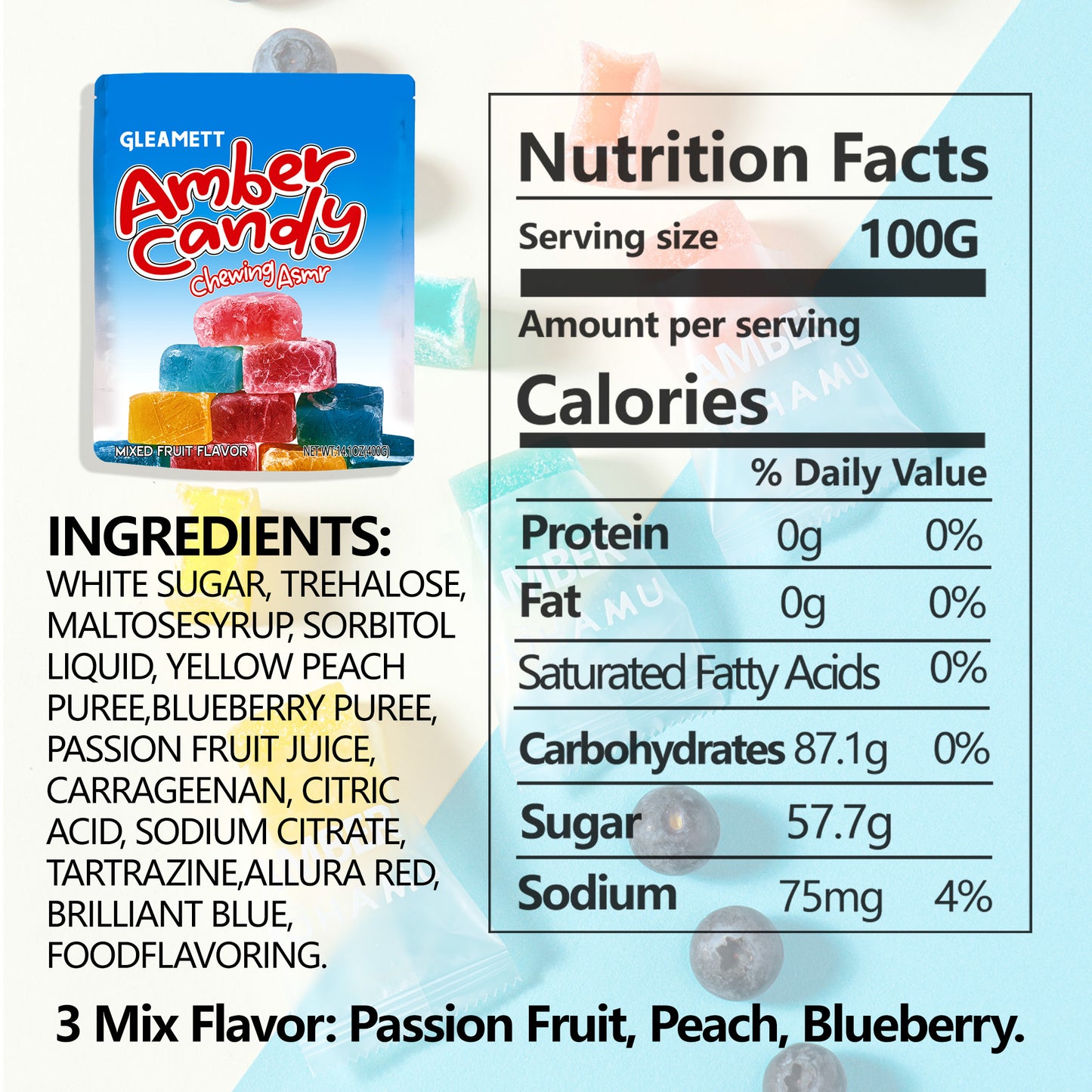 Caramelos Ámbar Dulces y Suaves 14.1 oz