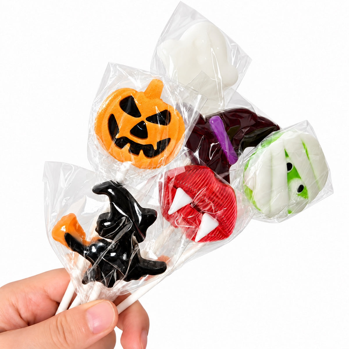 Halloween Lollipop Variety Pack – 6 Spooky Designs