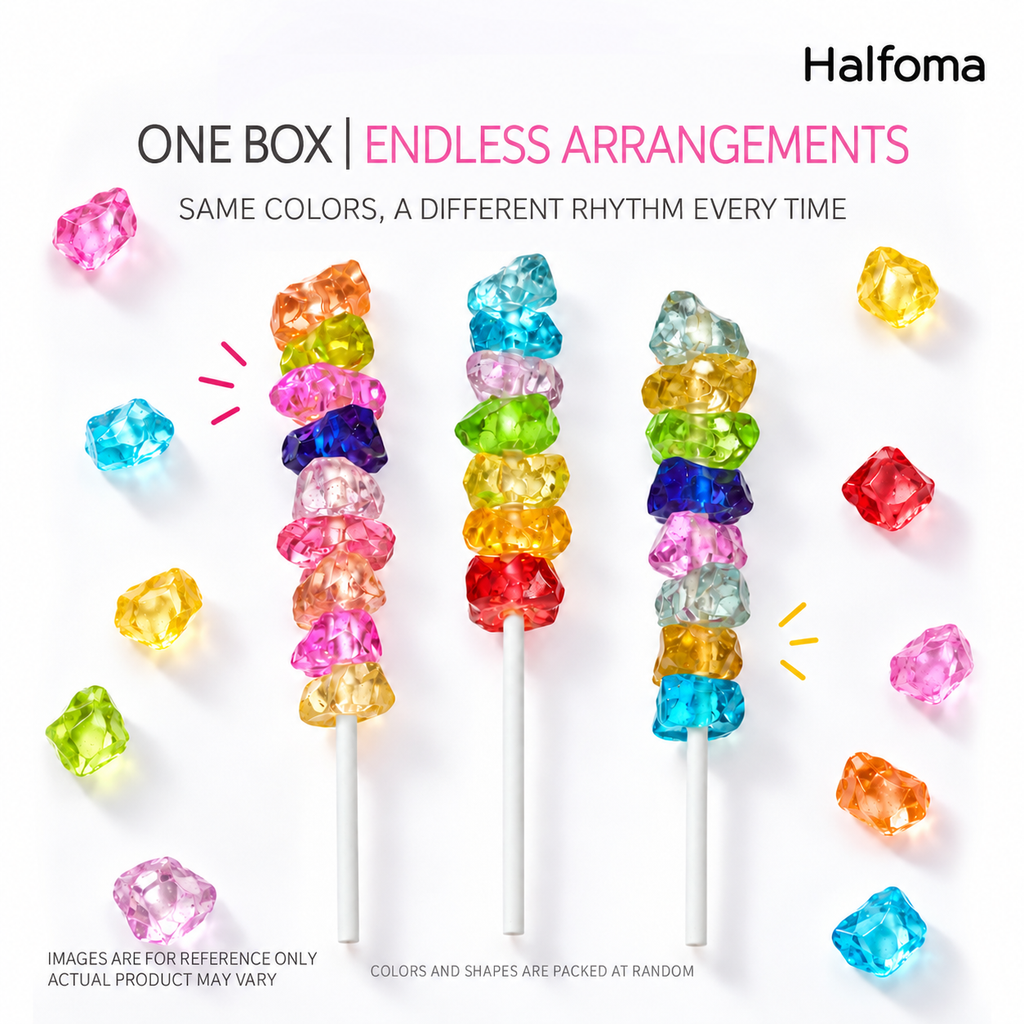 DIY Candy Beads on Sticks – Build Your Own Fruit Hard Candy, 60g