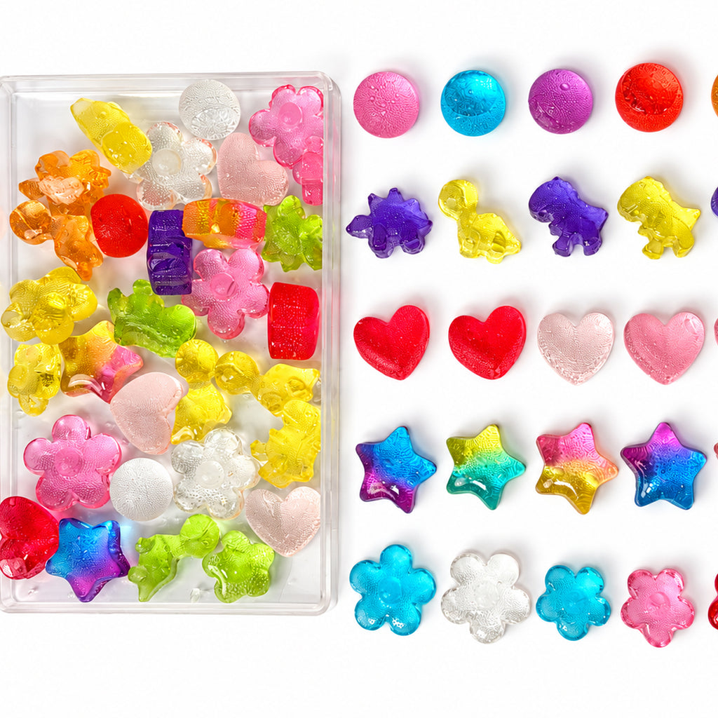 Mini Colorful & Cute Shaped Isomalt Hard Candy, Fruit Flavored, 80g