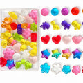 Mini Colorful & Cute Shaped Isomalt Hard Candy, Fruit Flavored, 80g